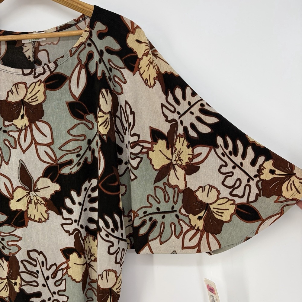Vikki Vi Tunic Top Slinky Travel Stretch Womens 1X Cruise Art To Wear Resort - Picture 3 of 8